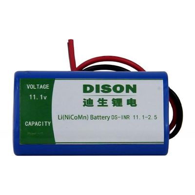 NMC Cylindrical Lithium ion battery 10.8V 2.6Ah 2C Discharge Rate Battery Pack for LED Emergency Light