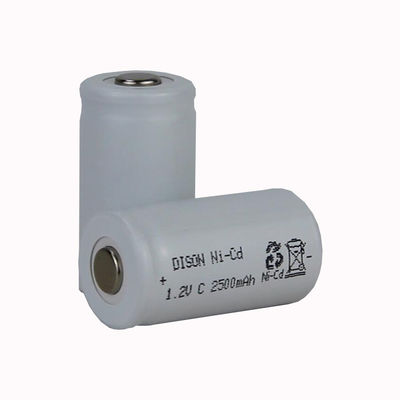 High temperature Rechargeable NI-Cd C 1.2V 2.5ah Battery Cells for emergency lightings
