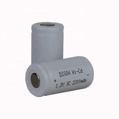 Rechargeable NiCd SC 1.2V 2200mah High Temperature Rechargeable Battery Cell