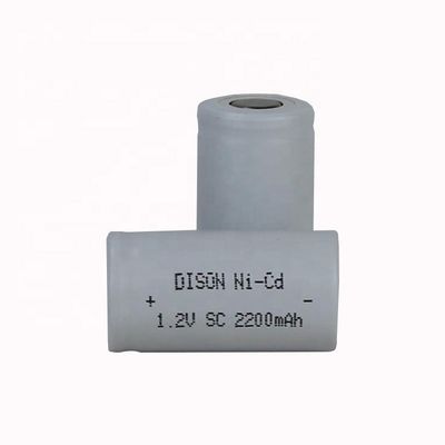 Rechargeable NiCd SC 1.2V 2200mah High Temperature Rechargeable Battery Cell