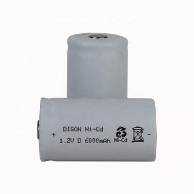 1.2V 6Ah 70C High Temperature NICd D Rechargeable Battery Cells For Emergency Lighting