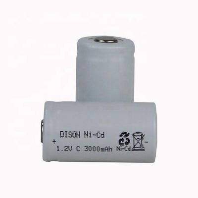 High Temperature NICd C 1.2V 3ah Rechargeable Battery Cells For Emergency Lighting