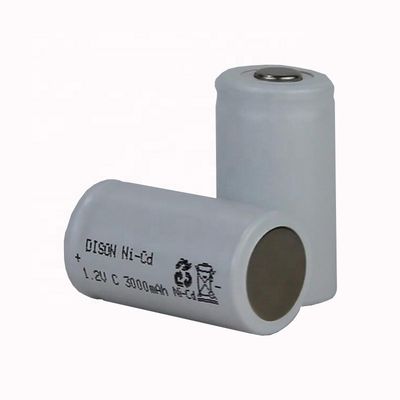 High Temperature NICd C 1.2V 3ah Rechargeable Battery Cells For Emergency Lighting
