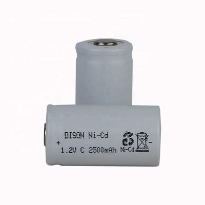 High Low Temperature NiCd Rechargeable Battery Cells C 1.2V 2.5Ah