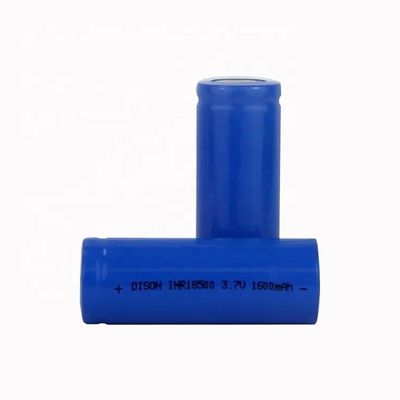 INR18500 3.7V 1.6Ah NMC Lithium Ion Li NiCoMh Battery Cells with self-protection PTC,CID