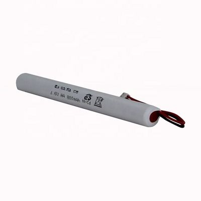 High Temperature NiCd 3.6v AA 1000mAh Rechargeable Battery Pack For Emergency Lighting