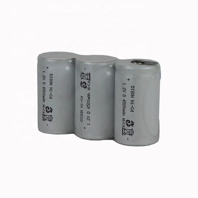Emergency Lighting NiCad D Type 3.6V 4.5Ah Rechargeable Battery Pack 70°C