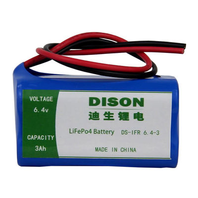 6.4v 3.8ah Lifepo4 Lithium Battery Pack For Solar Energy Storage And Emergency Lighting